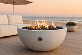 Round concrete fire pit bowl