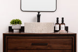 Marble vessel sink for bathroom vanity