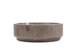 Stone vessel bathroom sink, gray marble