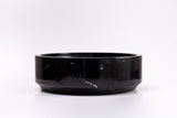 Natural Stone Vessel Bathroom Sink, Black Marble