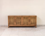 Handmade solid oak wood sideboard buffet and TV cabinet, modern wood credenza for living room, dining room, or entryway – custom sizes available