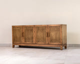 Handmade solid oak wood sideboard buffet and TV cabinet, modern wood credenza for living room, dining room, or entryway – custom sizes available