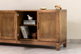 Handmade solid oak wood sideboard buffet and TV cabinet, modern wood credenza for living room, dining room, or entryway – custom sizes available