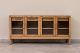 Handcrafted Oak Wood Credenza, Buffet Sideboard, Cabinet for Dining Room or Living Room