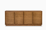 Handcrafted Oak Wood Credenza, Buffet Sideboard, Cabinet for Dining Room, Living Room, Kitchen and TV Room