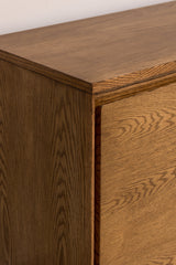 Handcrafted Oak Wood Credenza, Buffet Sideboard, Cabinet for Dining Room, Living Room, Kitchen and TV Room