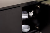 Handcrafted Oak Wood Credenza, Buffet Sideboard, Cabinet for Dining Room, Living Room, Kitchen and TV Room