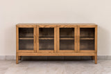 Handcrafted Oak Wood Credenza, Buffet Sideboard for Dining or Living Room