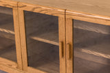Handcrafted Oak Wood Credenza, Buffet Sideboard for Dining or Living Room
