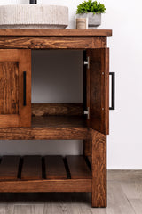 Bathroom vanity single sink