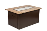 Rectangular Outdoor Fire Pit Table