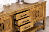 Double Sink Bathroom Vanity in Solid Pine Wood