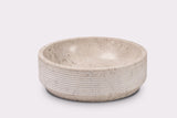 Round marble vessel bathroom sink