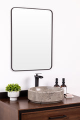 Marble vessel bathroom sink vanity