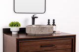 Marble vessel bathroom sink vanity