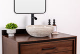 Natural Stone Vessel Bathroom Sink - Brushed Isidro Ojinaga