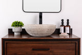 Natural Stone Vessel Bathroom Sink - Brushed Isidro Ojinaga