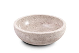 Natural Stone Vessel Bathroom Sink - Brushed Isidro Ojinaga