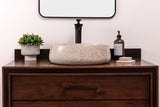 Natural Stone Vessel Bathroom Sink, Marble Vanity Basin