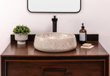 Natural Stone Vessel Bathroom Sink, Marble Vanity Basin