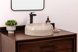 Natural Stone Vessel Bathroom Sink, Marble Vanity Basin