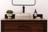 Natural Stone Vessel Bathroom Sink, Marble Vanity Basin