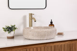 Natural Stone Vessel Bathroom Sink - Encino Ojinaga Marble