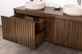 Floating Oak Double Sink Bathroom Vanity – Brooklyn