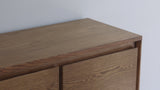 Handcrafted Oak Wood Credenza, Buffet Sideboard, Cabinet for Dining Room, Living Room, Kitchen and TV Room