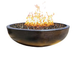 Round Outdoor Concrete Fire Pit Bowl