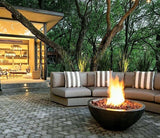 Round Outdoor Concrete Fire Pit Bowl