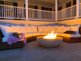 Round Outdoor Concrete Fire Pit Bowl
