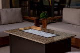 Rectangular Outdoor Fire Pit Table