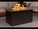 Rectangular Outdoor Fire Pit Table