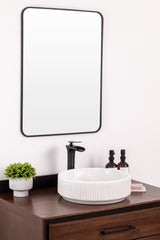 Marble vessel bathroom sink