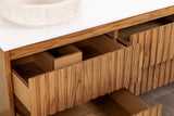 Floating Oak Double Sink Bathroom Vanity – Manhattan
