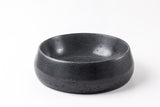 Handmade Round Stone Vessel Sink, GFRC Concrete Basin, Black Stone Vanity Sink