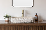 Natural Stone Vessel Bathroom Sink - Boise Ojinaga Marble
