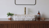 Natural Stone Vessel Bathroom Sink - Boise Ojinaga Marble