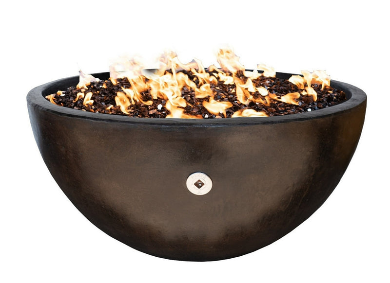 Round Outdoor Concrete Fire Pit Bowl 